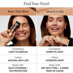 Quench-n-Tint Lightweight Tinted Moisturizer Comaprison Chart new