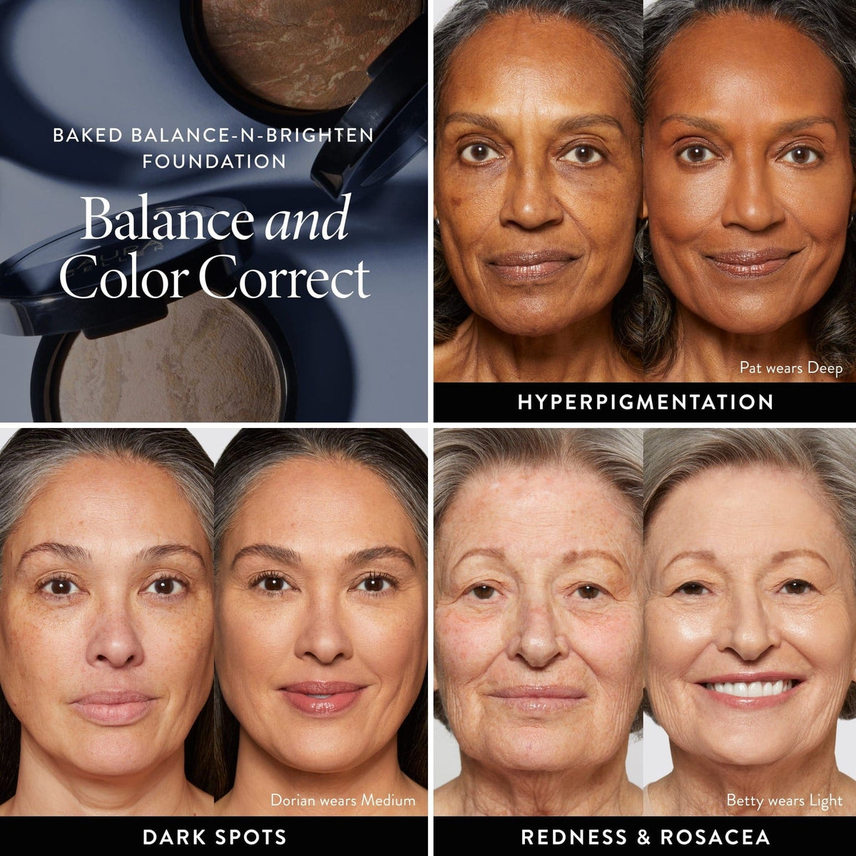 Balance-n-Brighten skin concerns chart
