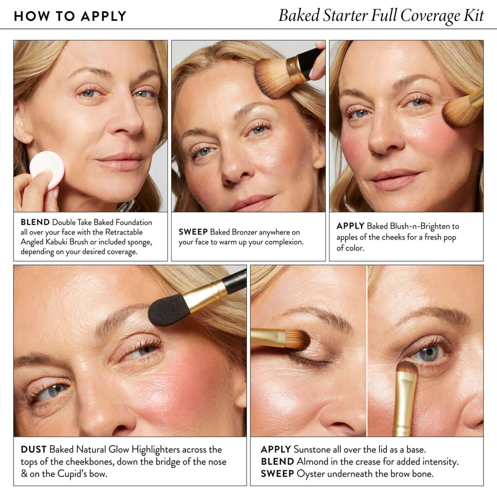 Baked Starter Kit - Full Coverage - how to apply on model