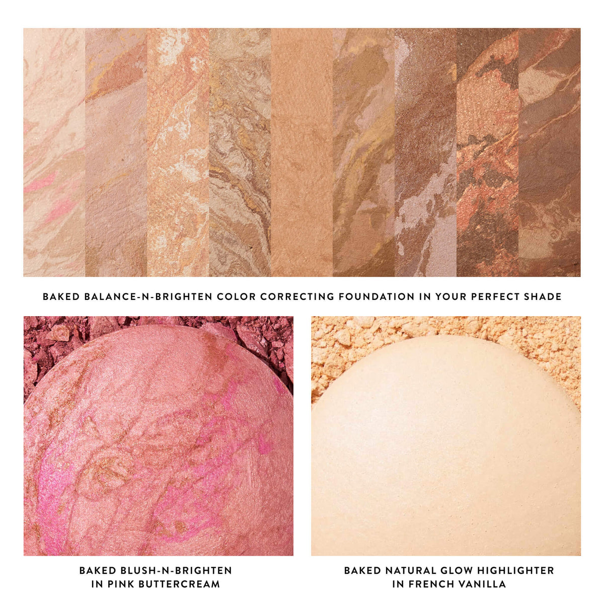 Daily Routine: Natural Finish Full Face Kit - texture