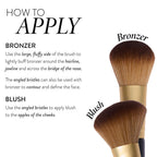 Dual-Ended Blush + Bronzer Brush - how to use