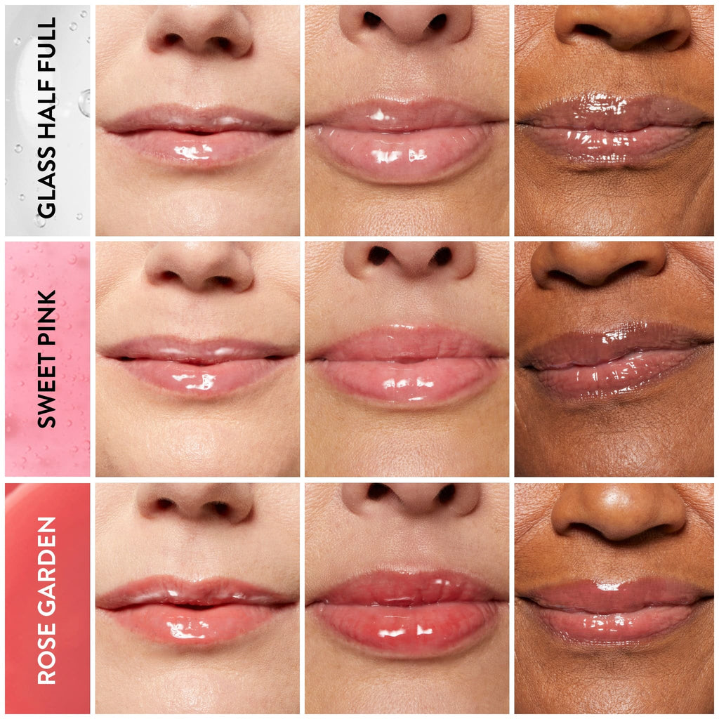 Fine Shine Glossy Lip Oil model grid 3 shades