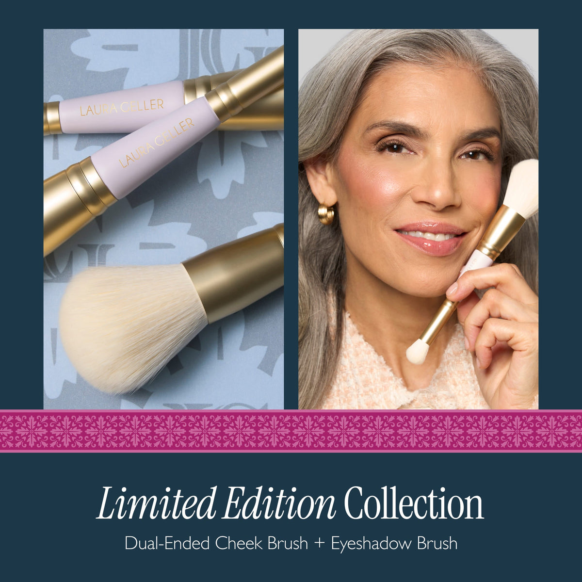 Dual-Ended Cheek + Eyeshadow Brush