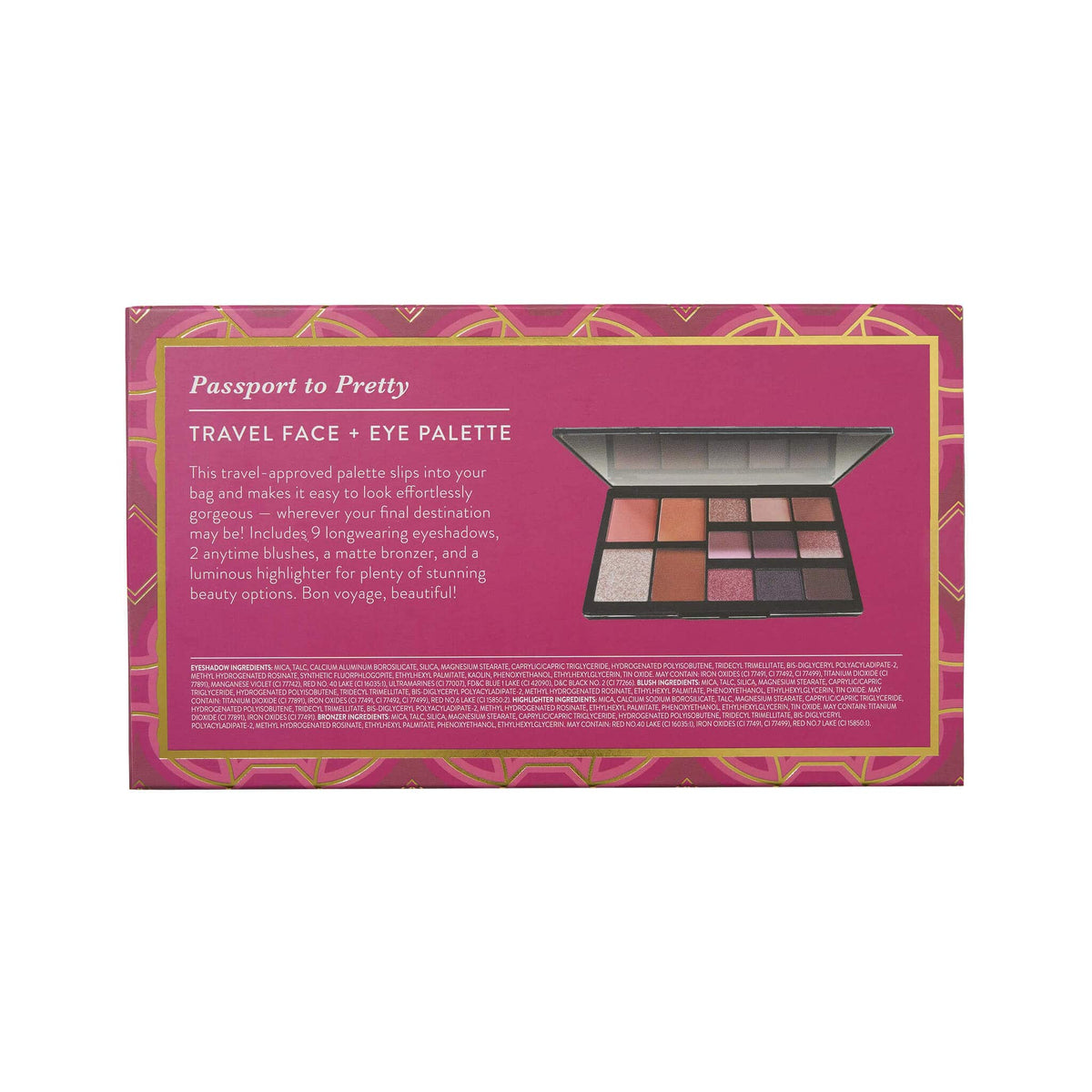 Passport to Pretty Travel Face + Eye Palette, The Getaway Collection