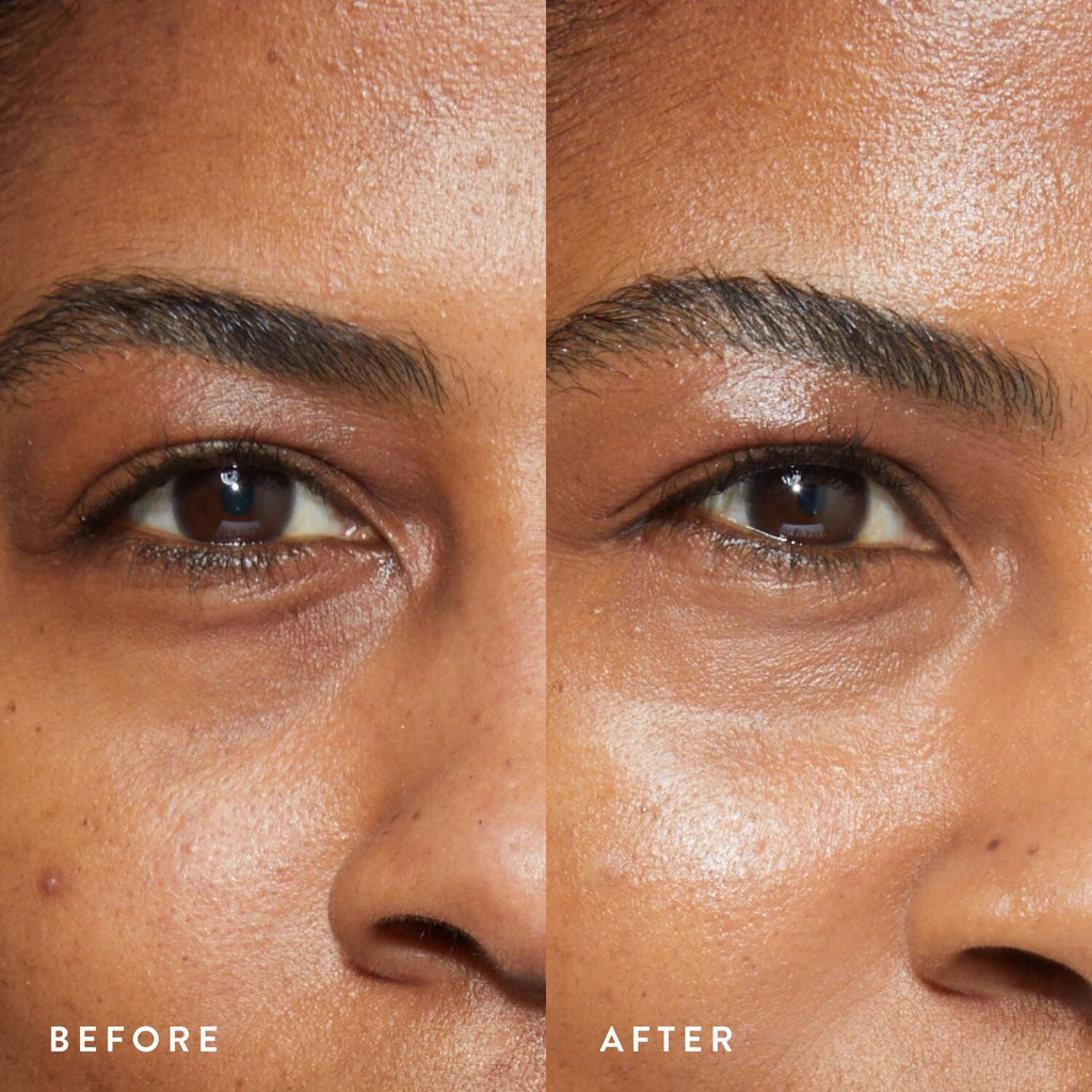 Spackle Illuminating Under Eye Primer model B&A close up of eye in deep