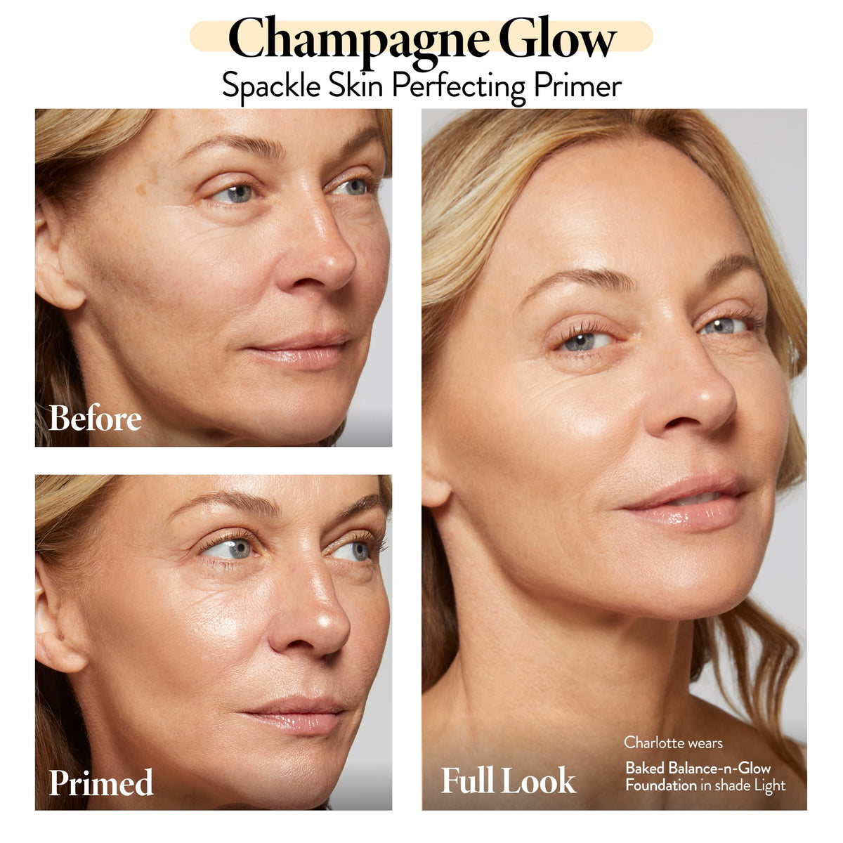 Spackle Skin Perfecting Primer: Original Champagne Glow model B&A